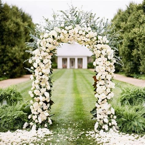 They hired a huge marquee for the garden, with everything styled by the very talented bride herself. White Metal Wedding Arch Garden Decoration Bridal Party ...