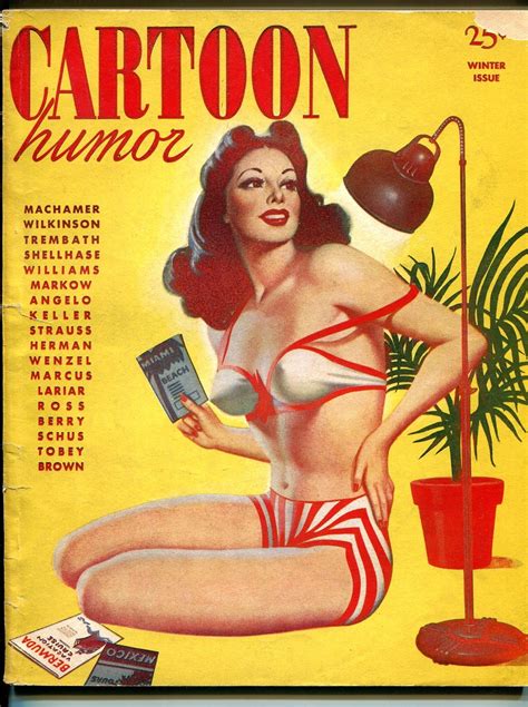Cartoons Humor 1 1947 Better Pubs Machamer Wenzel Pin Up Girl Swimsuit