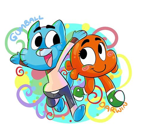 Gumball And Darwin By Leniproduction Redbubble