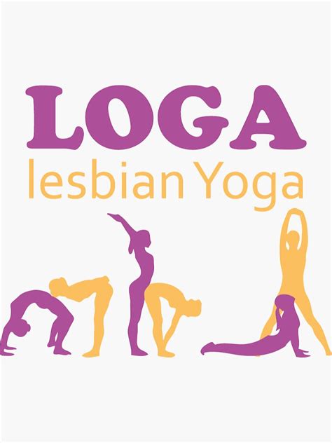 Loga Lesbian Yoga Sticker For Sale By Littleicebear22 Redbubble