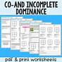 Incomplete Dominance Worksheet Answer Key