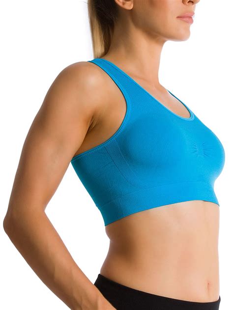 ek tanco women seamless racerback yoga sports fitness fashion bra top no padding wire free