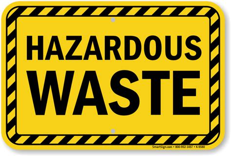 Hazardous Waste Signs Hazwaste Signs
