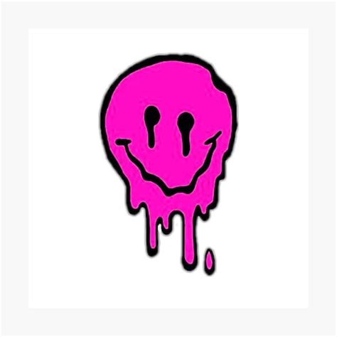 Drip Smiley Face Photographic Print For Sale By Nhpsa Redbubble