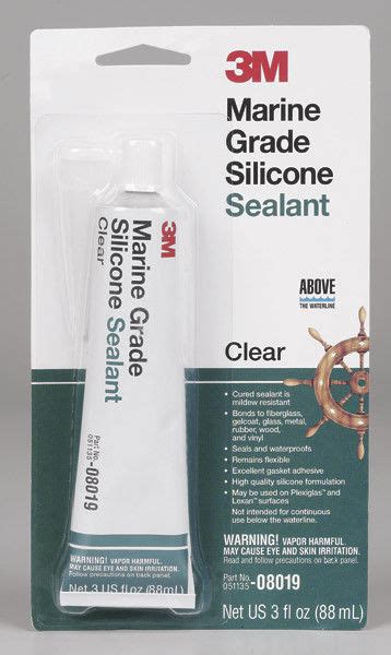 3m™ 8019 Marine Grade Silicone Sealant Clear Mass Technologies 3m