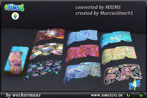 Blackys Sims 4 Zoo Blanket Recolour By Weckermaus Details And