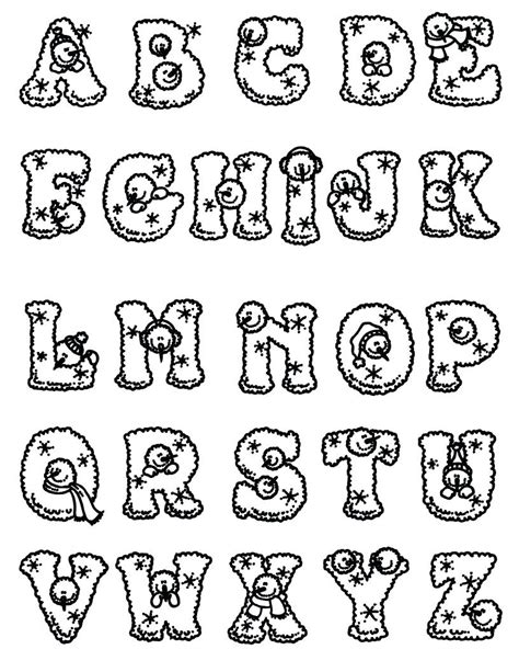 Disney Alphabet Coloring Pages At Free Printable