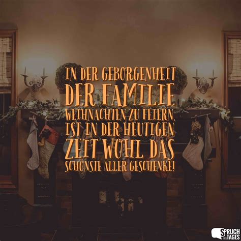 Nun hast du deine neunte null. In der Geborgenheit der Familie Weihnachten zu feiern, ist ...
