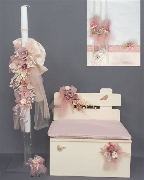 Check spelling or type a new query. Birds Greek baptism set baby girl christening Candle ...