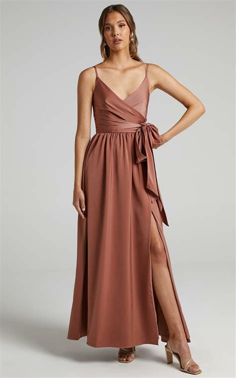 Revolve Around Me Dress In Dusty Rose Showpo