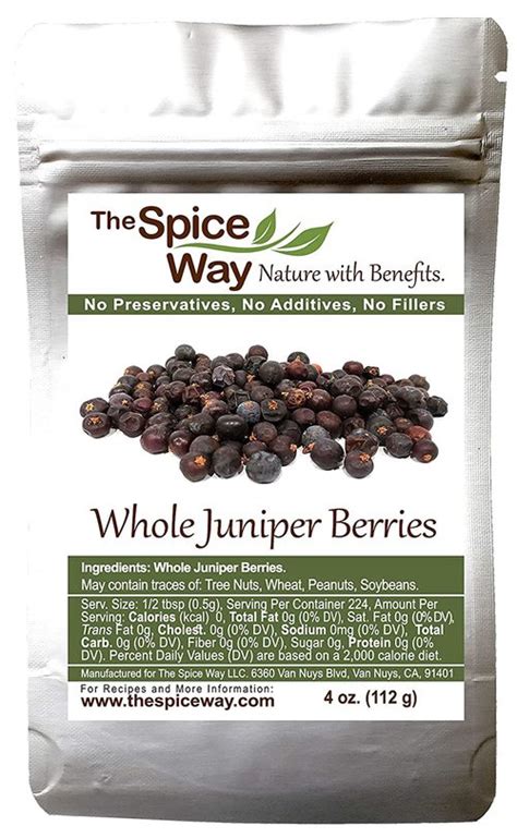Use ¼ teaspoon of dried thyme in place of 1 bay leaf or ¼ teaspoon of dried thyme in place of ¼ teaspoon of crushed bay leaf. 4. Juniper Berries