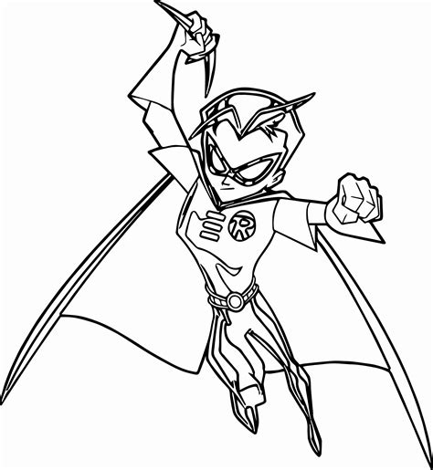 Free printable batman and robin coloring pages. Red Robin Coloring Pages at GetDrawings | Free download