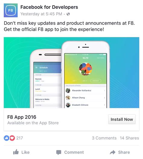 Facebook allows the setup of 14 standard app events and advertisers can optimize their ads to reach people who are most likely to perform those certain events within your app. 825 best Facebook App Install Ad Examples images on ...