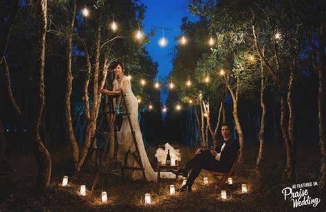 How Romantic Is This Enchanted Night Scene Praise Wedding Community