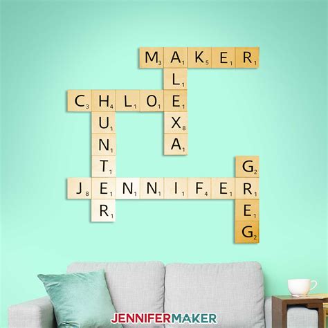 Scrabble Wall Art Easy And Fun Diy Home Decor Project Jennifer Maker