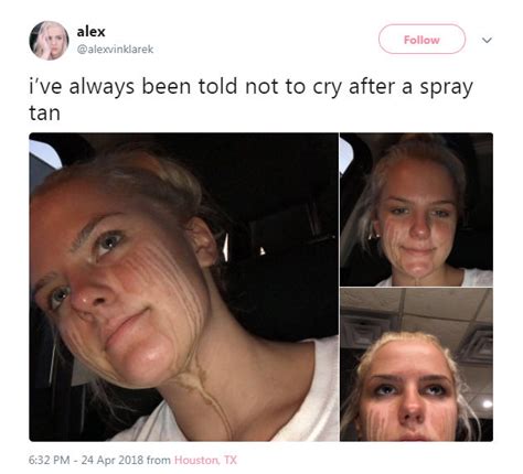 houston girl s too relatable spray tan fail goes viral on social media