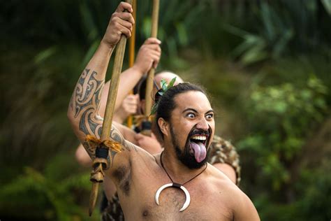 Experiencing Maori Culture In The Tamaki Maori Village In Rotorua In A Faraway Land