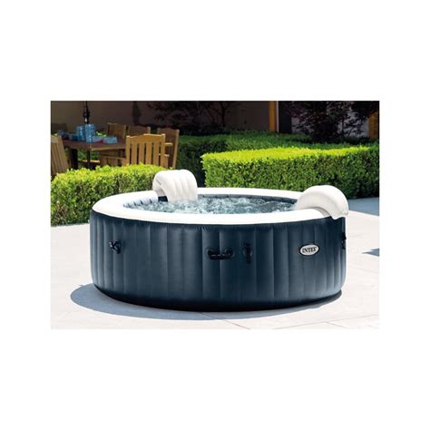 Intex 28431e Purespa Plus 6 Person Portable Inflatable Hot Tub Jet Spa Navy Vip Outlet