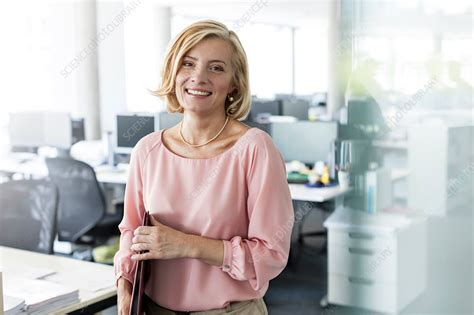 Portrait Smiling Businesswoman In Office Stock Image F0173665