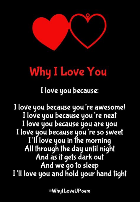 Why I Love You Poems With Reasons For Her And Him Quotessquare