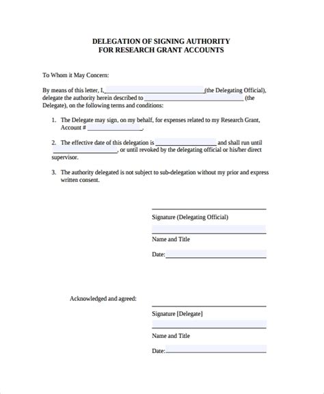 Writing authorization letter means delegating authority or giving a written permission officially. 10+ Delegation Letters - PDF, Word | Sample Templates