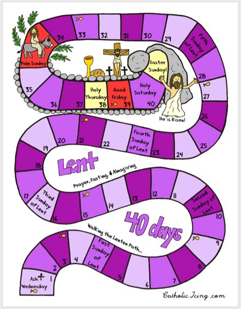 The Catholic Toolbox Journey Through Lent Board Game