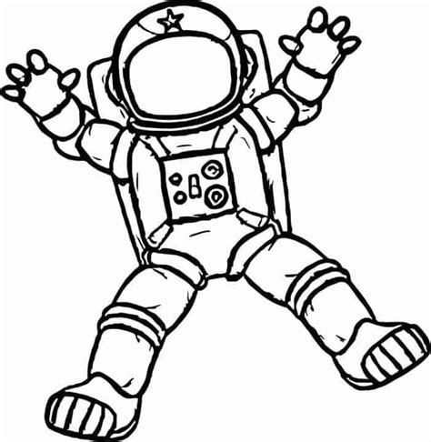 Astronaut And Planets Coloring Page Free Printable Coloring Pages For