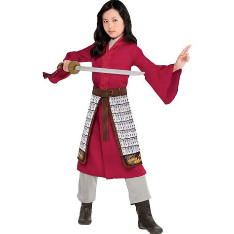 Mulan costume for girls, deluxe disney live action movie hero dress up character outfit, kids size party city disney live action mulan halloween costume for toddlers, includes dress, pants. Mulan (Live Action) Costume | A Mighty Girl