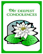 Sample sympathy letters on the loss of a mother or father. Free Printable My Deepest Condolences Sympathy Card ...