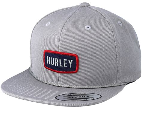 Schuster Grey Snapback Hurley Caps