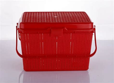 Rectangular Red Choice Marriott Plastic Shopping Basket At Rs 132 Piece