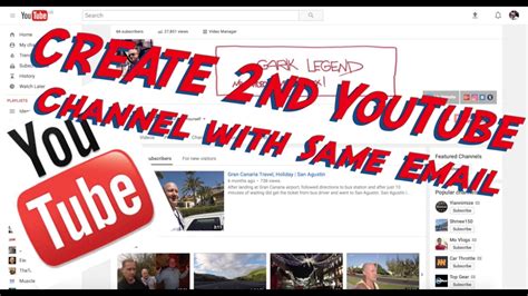 How To Create A Second Youtube Channel Youtube