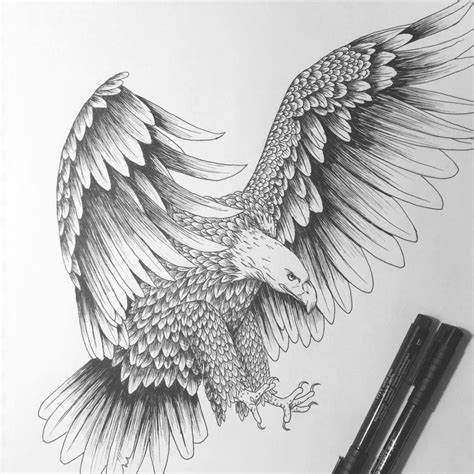 Tattoo Drawings Eagle Tattoos Tattoo Sketches Eagle Wing Tattoos