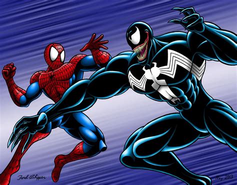Spider Man Vs Venom Commission By Mystic Forces On Deviantart