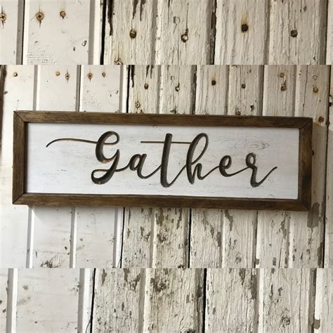 Gather Sign | Rick's Wood Creations