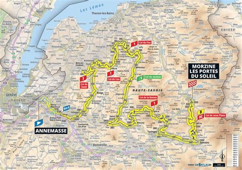 Tour De France Stage Preview Route Map And Profile Of Km From Annemasse To Morzine
