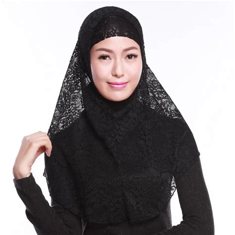 Muslim Lace Two Peices Hijab Islamic Fashion Hijab Hs105 Buy Lace Two Peices Hijab Fashion
