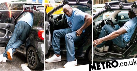 Shaquille O’Neal getting his giant frame into a Smart car is hilarious