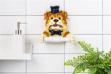 For proper hygiene standards, take advantage of wholesale prices and pick up automatic dispensers. Unusual Funny Cute Wall Mounted Dog Toilet Paper Holder