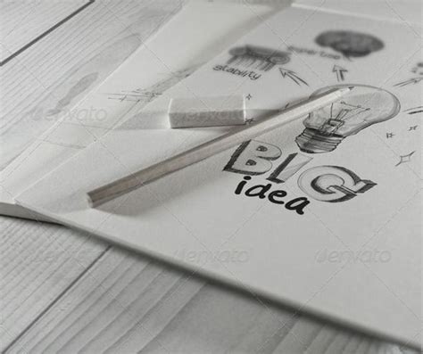 Drawing Mockup Psd At Explore Collection Of
