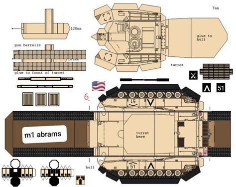 Paper Tanks Us Marines United States Army Paper Models Tactical