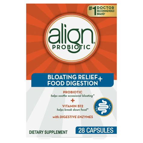 Align Probiotic Bloating And Gas Relief Food Digestion 28 Capsules