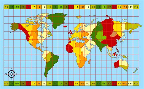 Coordinated Universal Time Conversion Chart