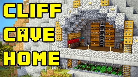 Minecraft Mountain Cave House Tutorial How To Build Youtube