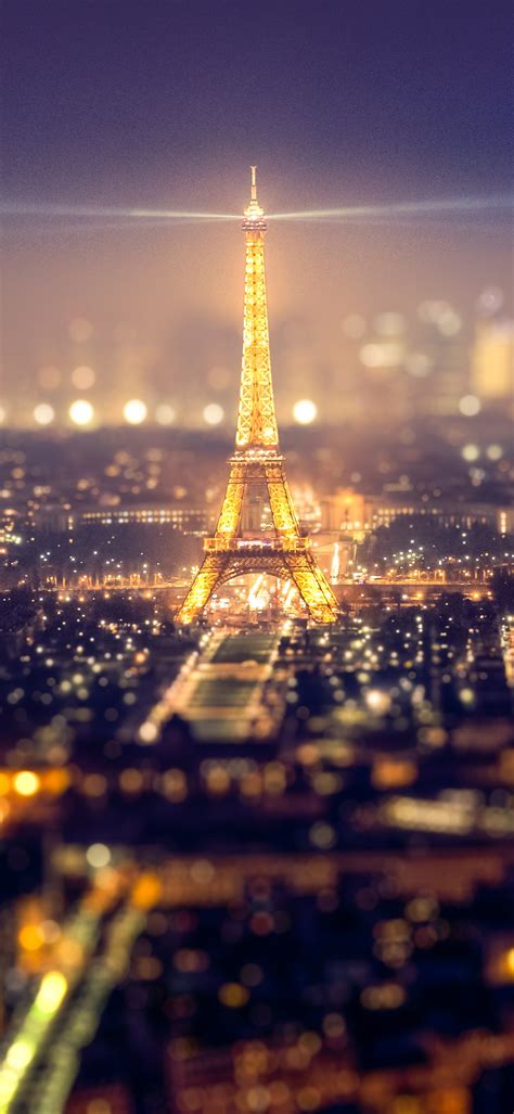 Eiffel Tower Wallpaper 4k Cityscape Paris Night Time