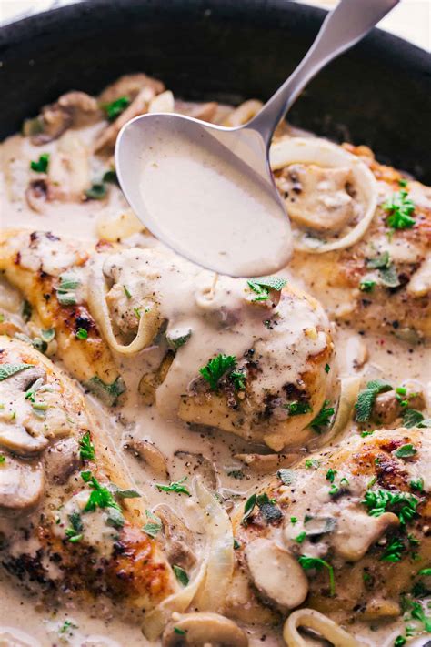 You want to coat the chicken in flour and spices to bring out flavor when you brown it in the skillet. Creamy Garlic Chicken Marsala | Centsless Meals