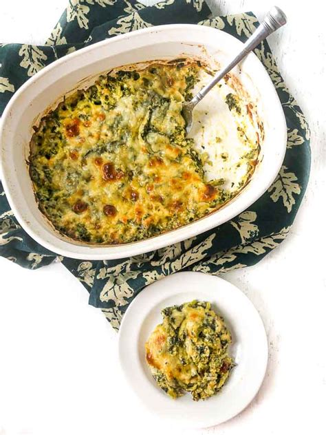 Keto Spinach And Broccoli Cheese Casserole Easy Low Carb Side Dish