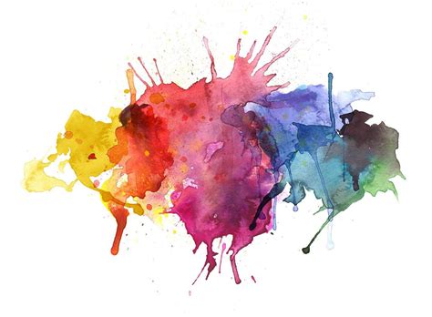 √ Watercolor Paint Splatter Png