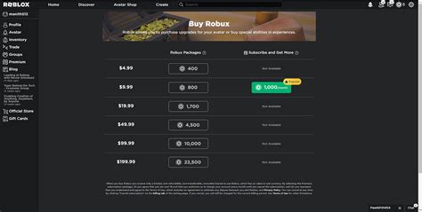 Roblox Premium 2200 Purchase Option Is Not Showing Up Platform Usage