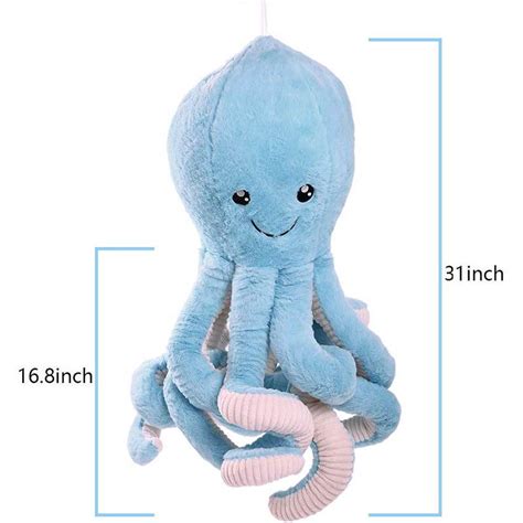 Giant Stuffed Octopus Large Plush Toy Wizard Crate